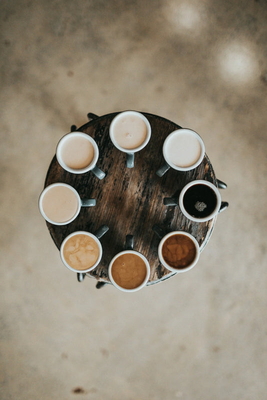 Multiple cups of coffee and tea - Caffeine