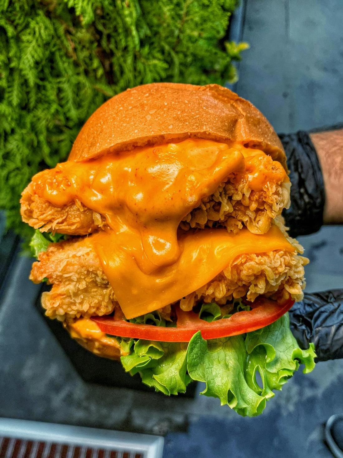 Chicken and cheese burger - Vitamin K2