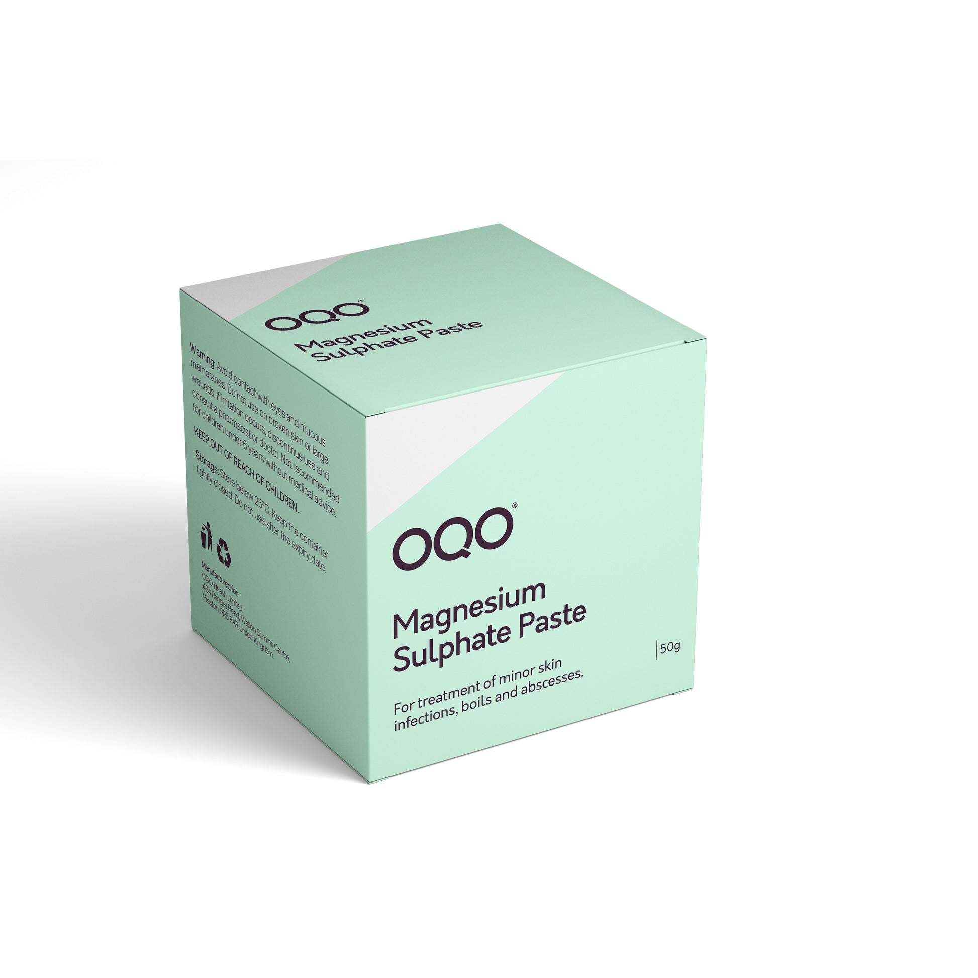 OQO Magnesium Sulphate Paste 50g – Drawing Paste for Boils, Splinters & Minor Skin Infections