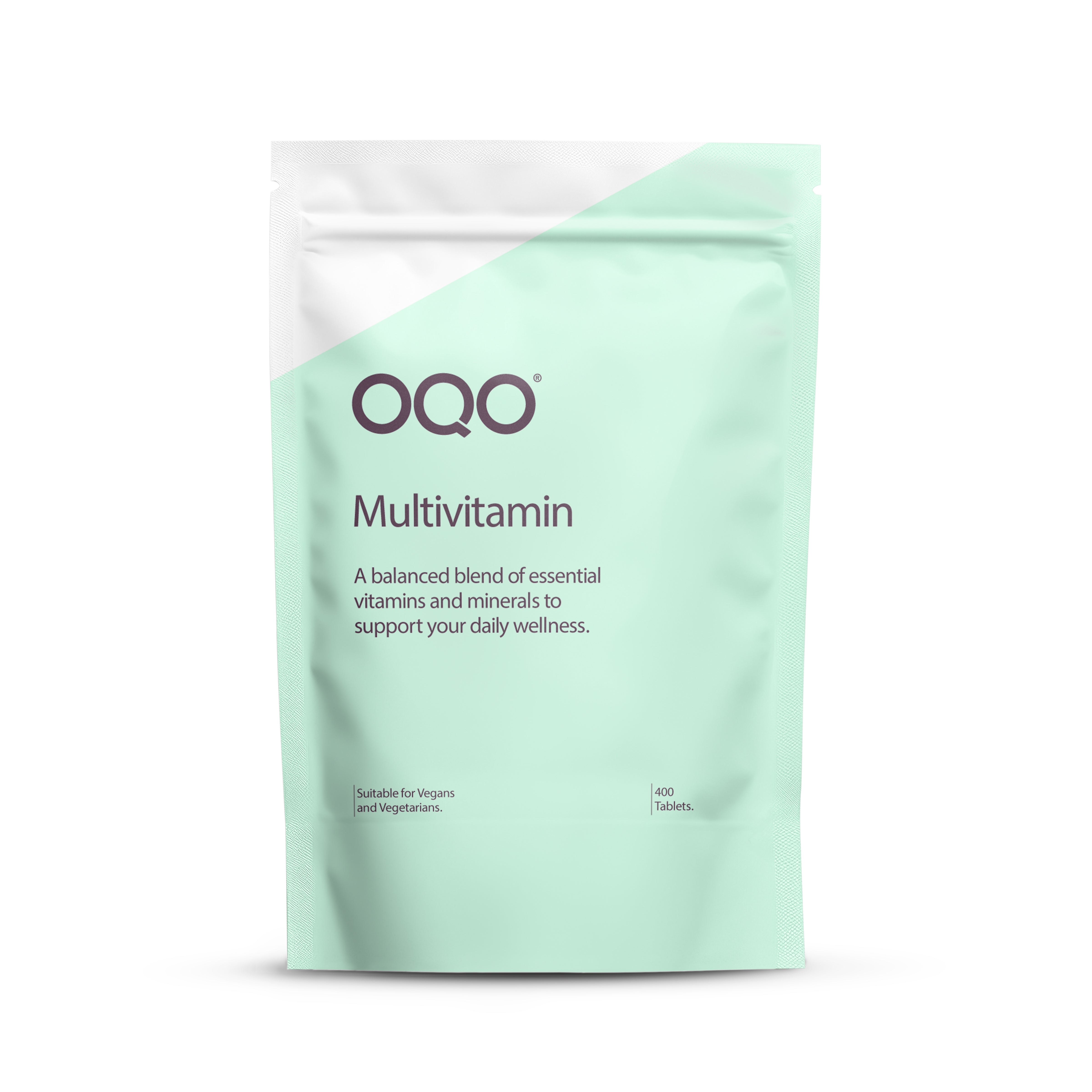 OQO Multivitamin - 400 Vegan Tablets, 18 Vitamins & Minerals