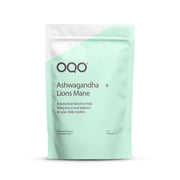 OQO Ashwagandha & Lion's Mane - 120 Capsules with KSM66® Ashwagandha 1400mg, Lion's Mane & Black Pepper | Vegan