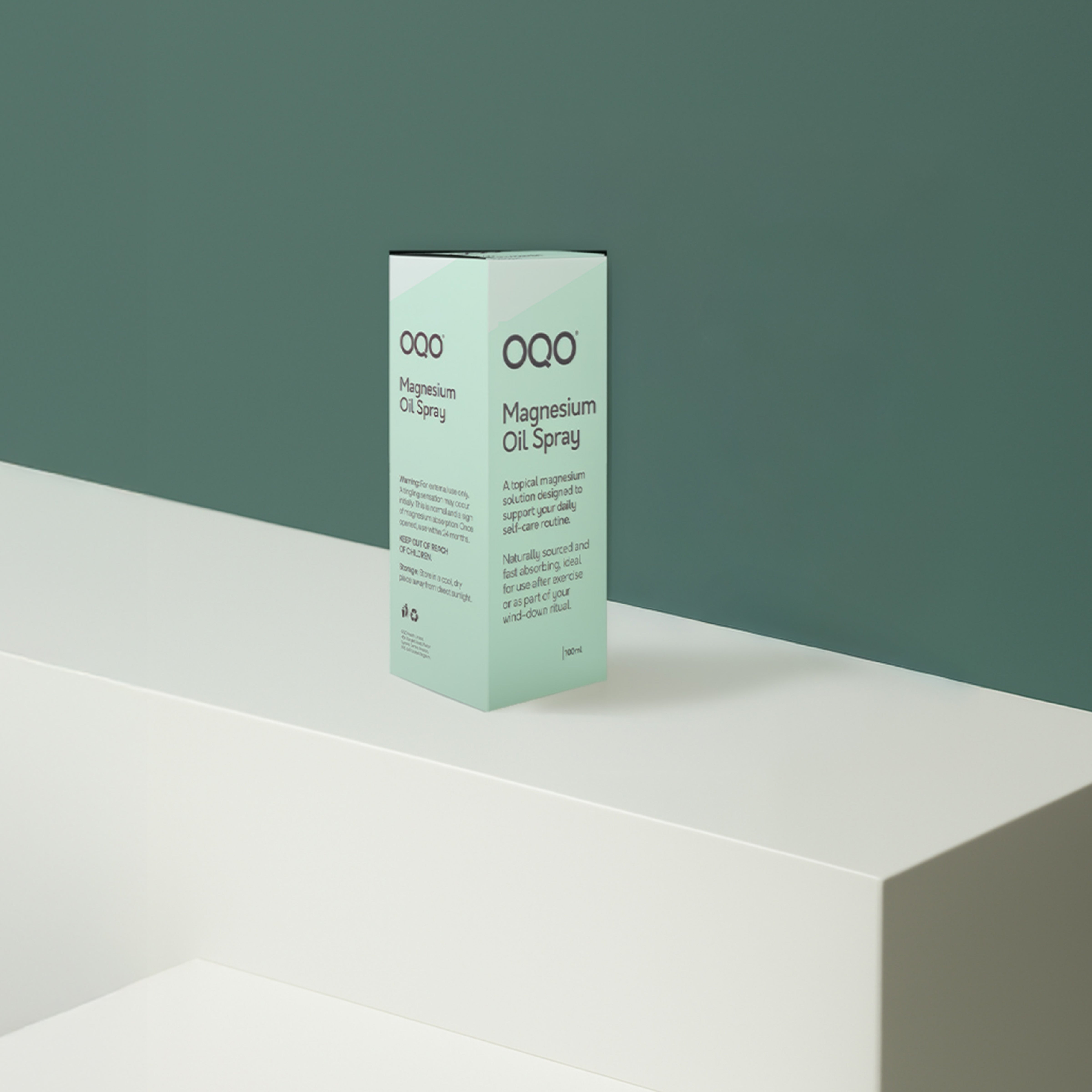 OQO Magnesium Oil Spray 100ml – Fast Absorbing Magnesium Chloride Body Spray