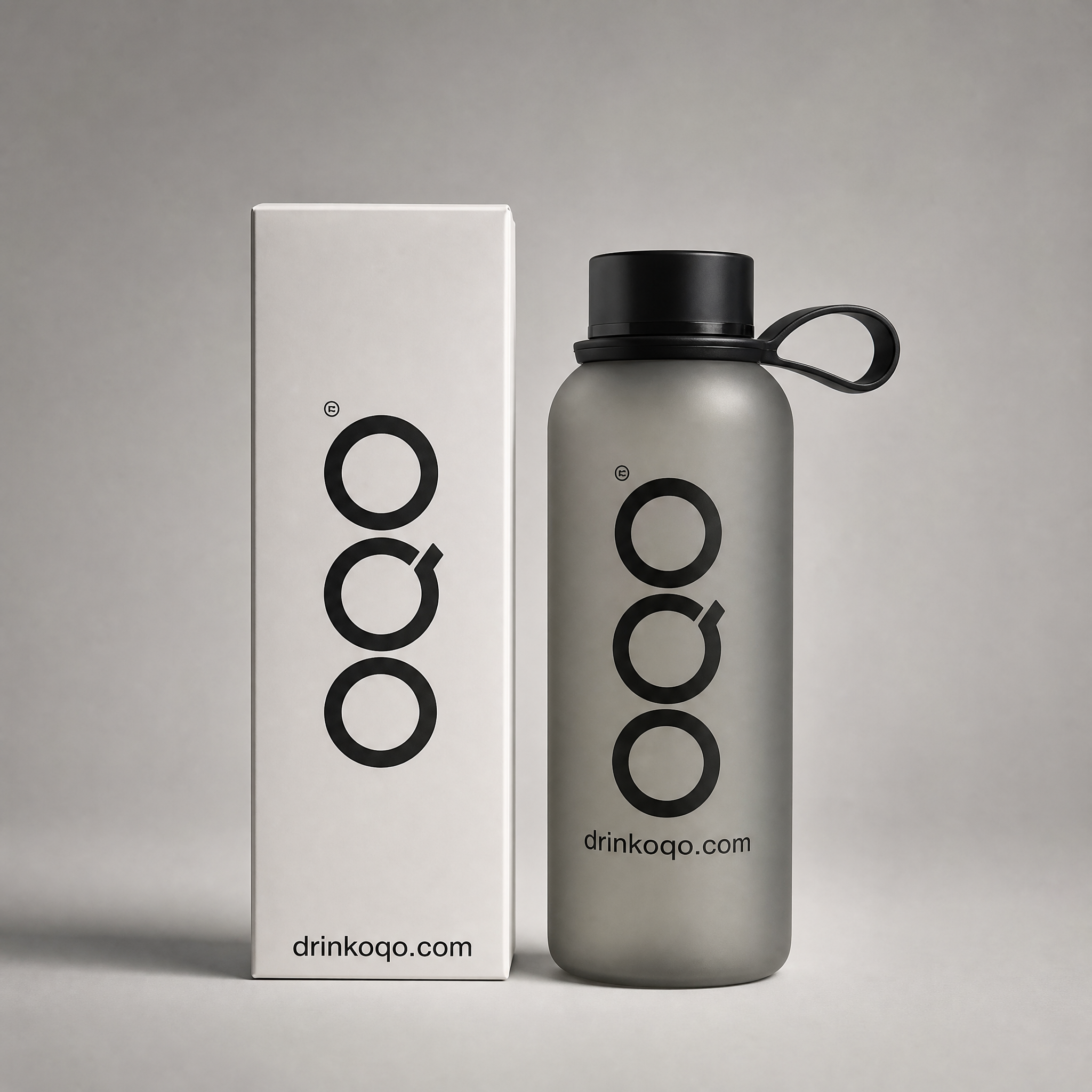 OQO Bottle – Frosted Grey | Your Daily Blend Companion