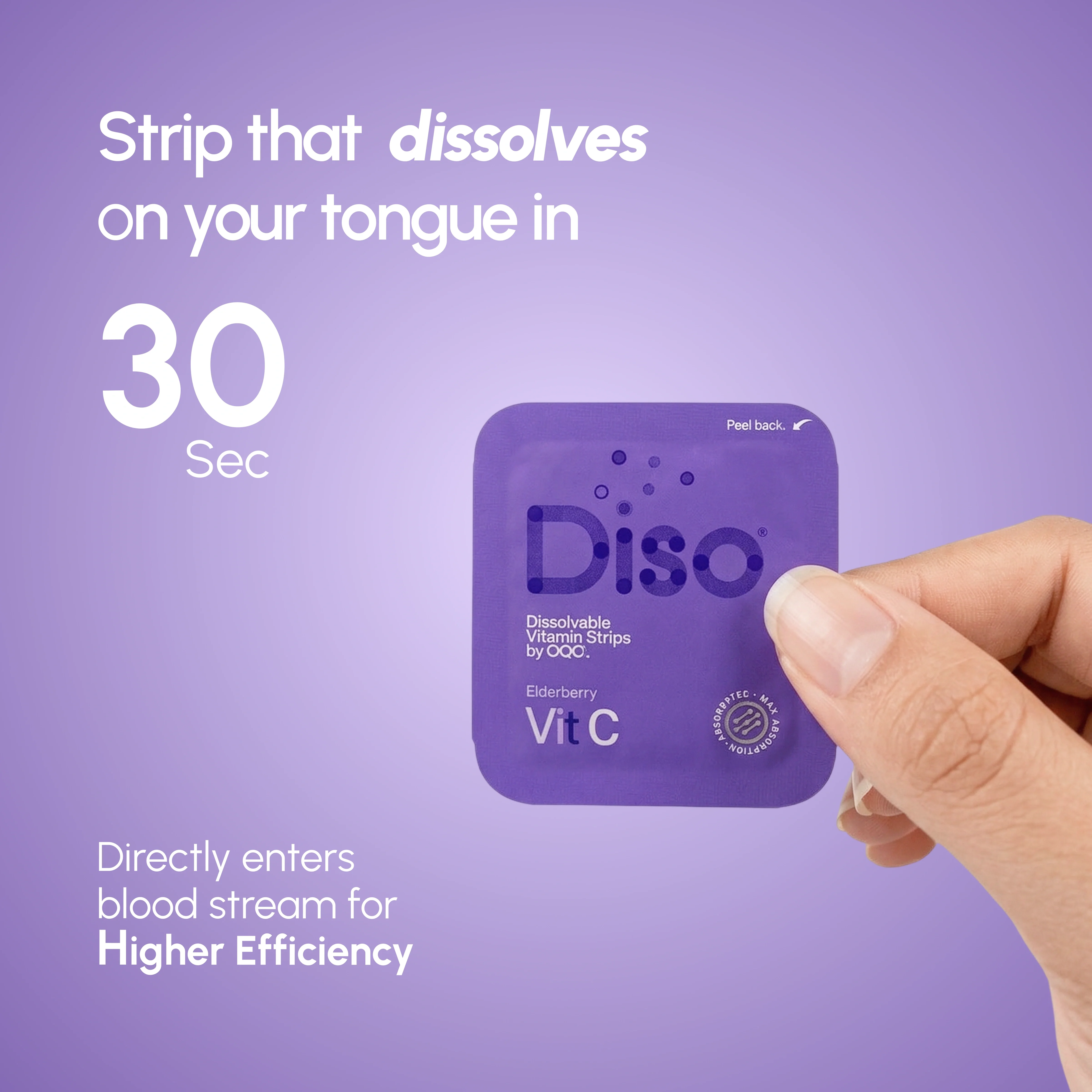 Diso® Dissolvable Strip Supplement | Vitamin C