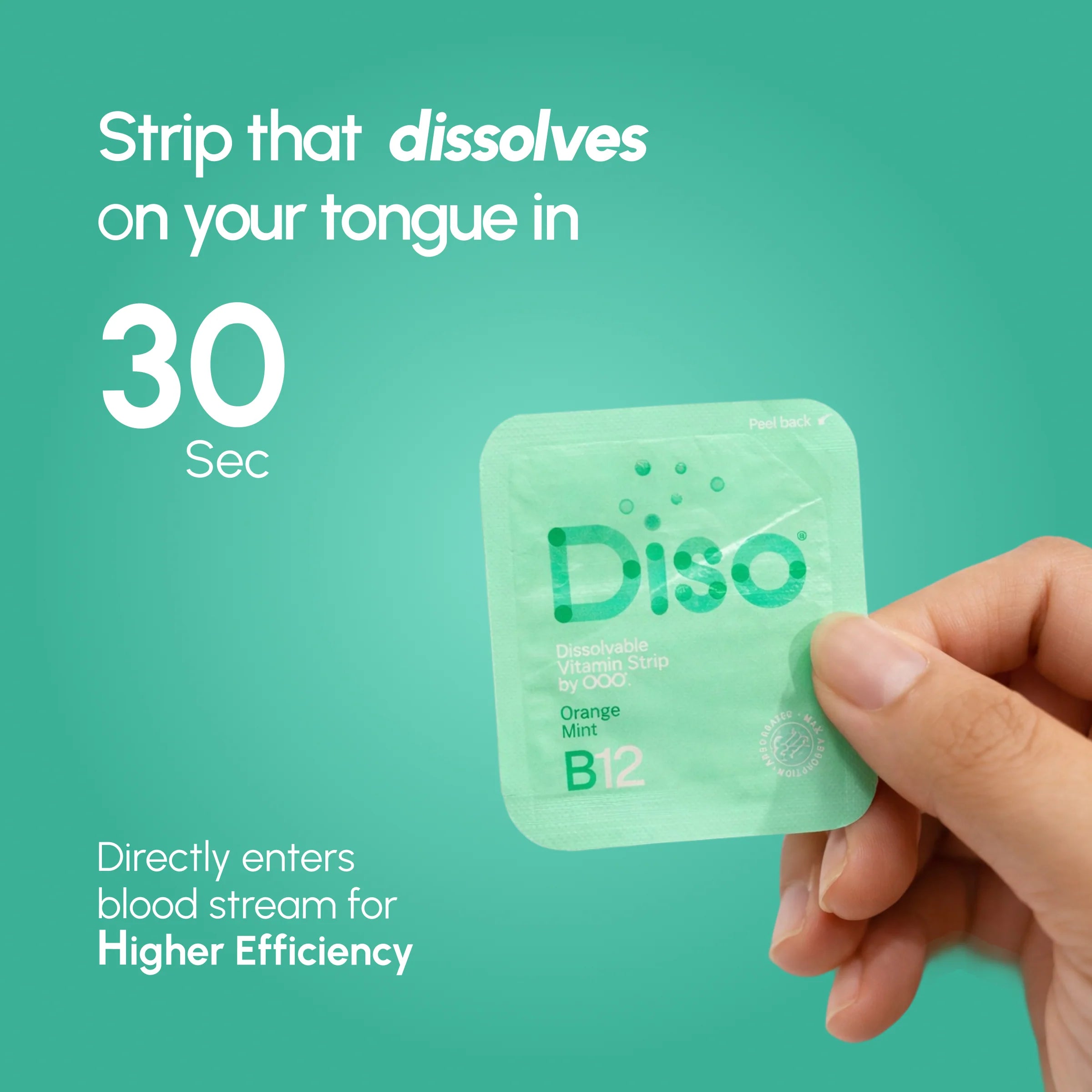Diso® Dissolvable Strip Supplement | B12
