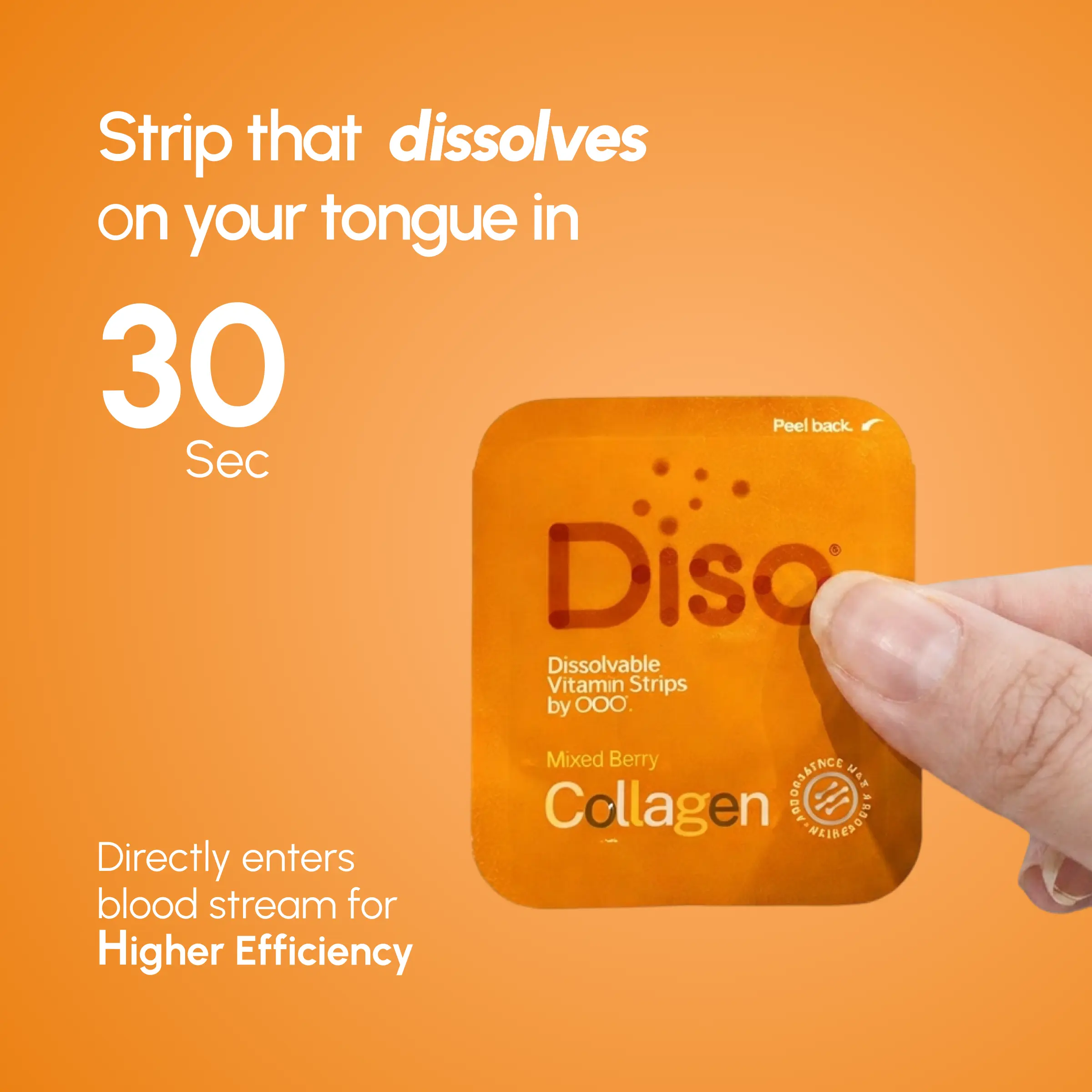Diso® Dissolvable Strip Supplement | Collagen