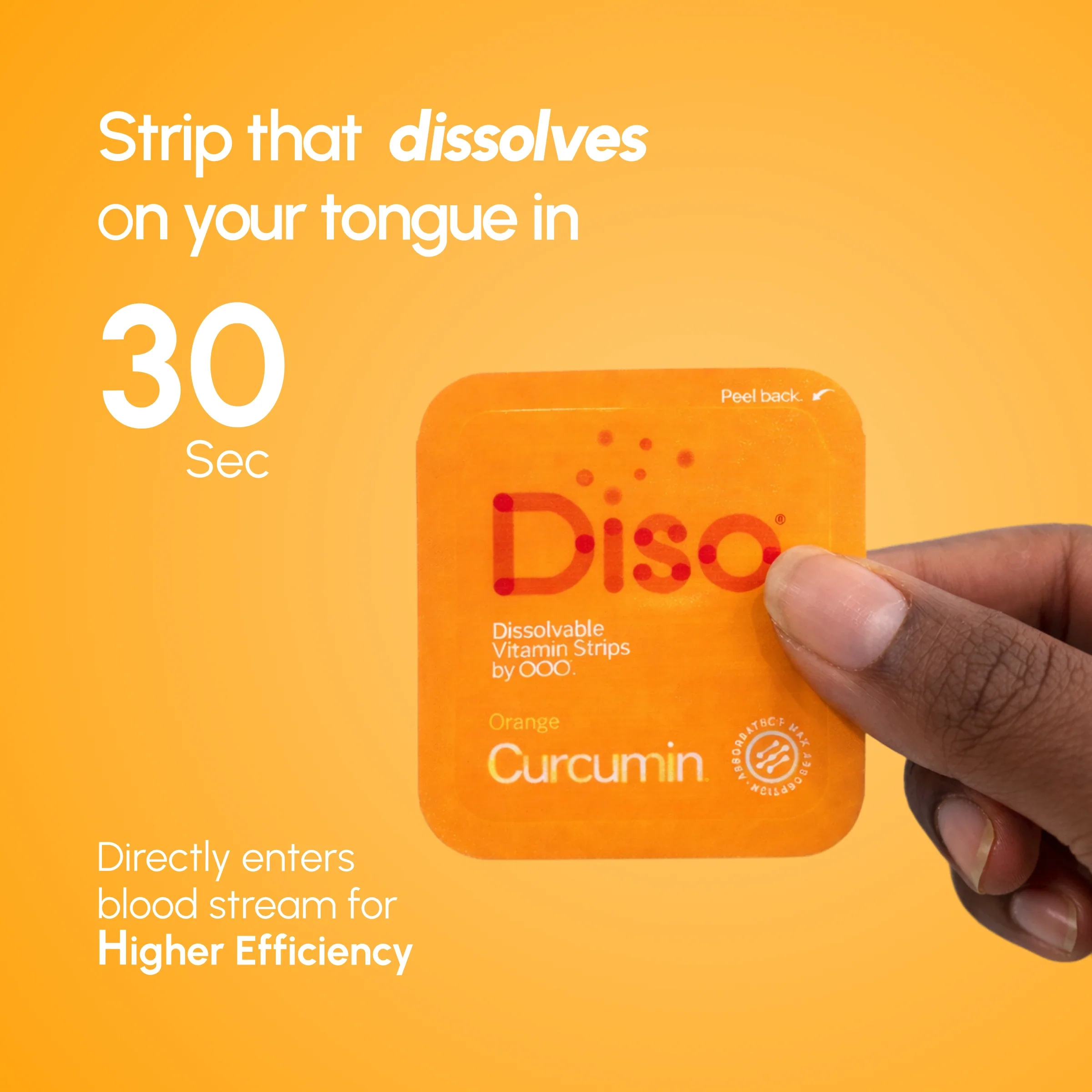 Diso® Dissolvable Strip Supplement | Curcumin