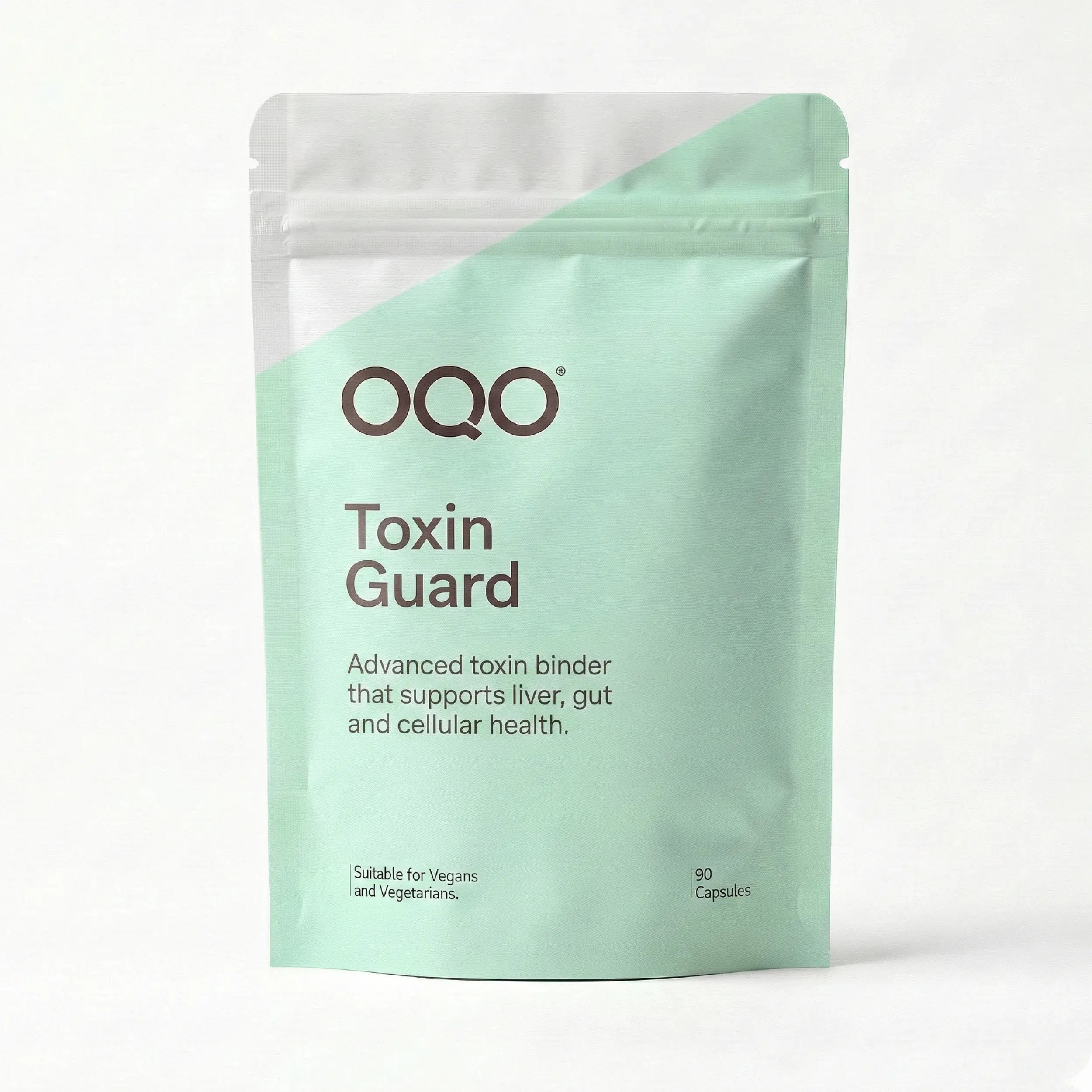 OQO® Toxin Binder | Detox & Gut Support | 90 Vegan Capsules