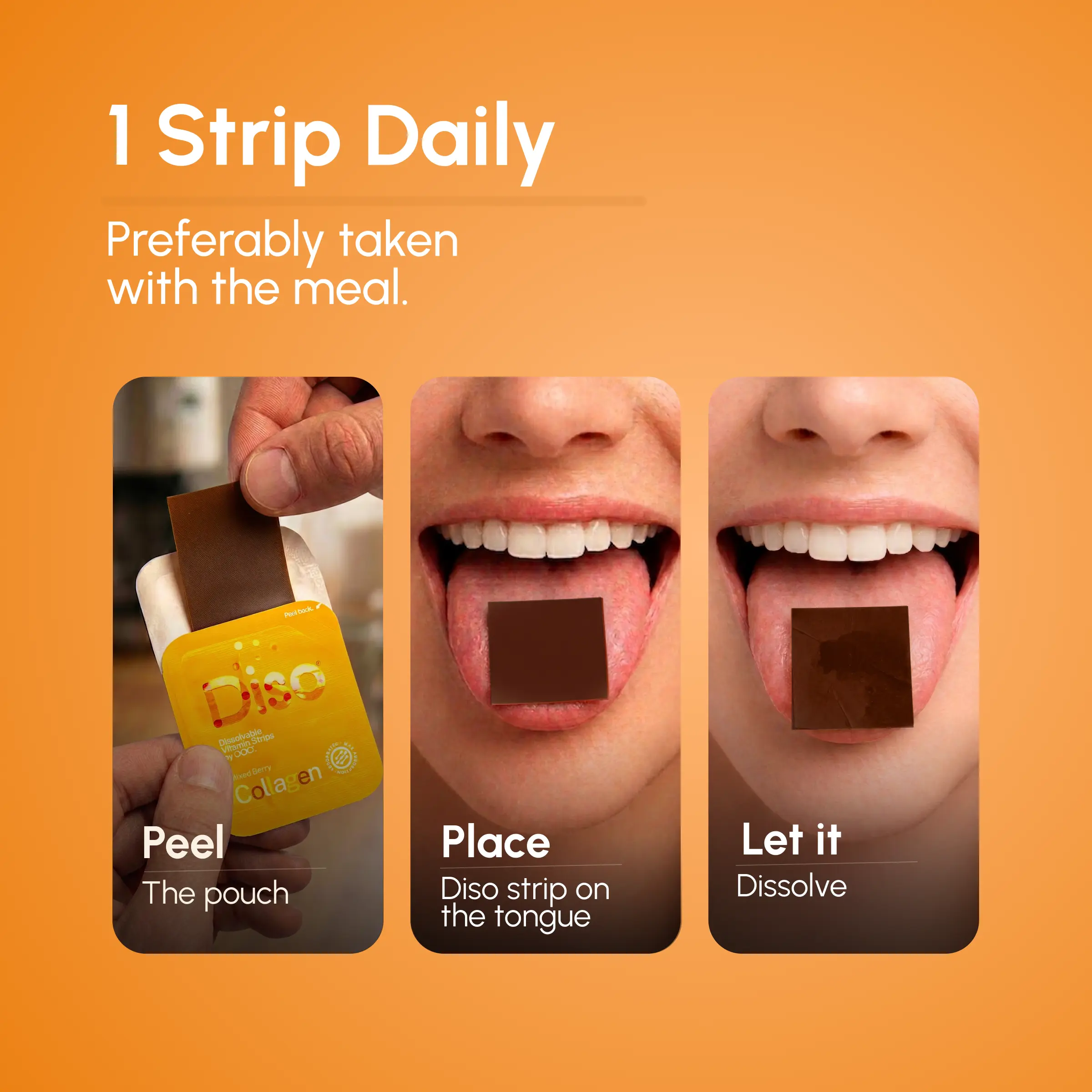 Diso® Dissolvable Strip Supplement | Collagen