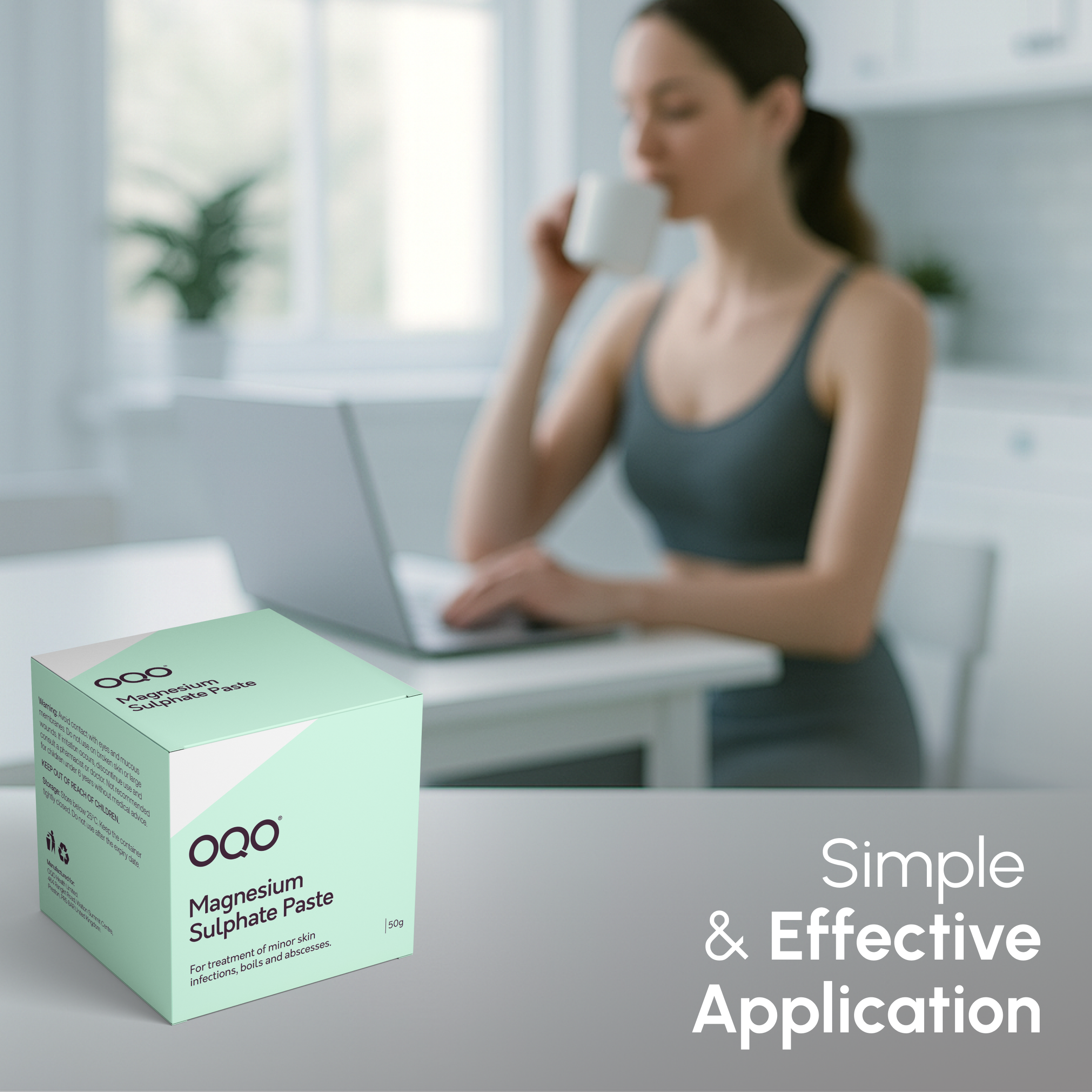 OQO Magnesium Sulphate Paste 50g – Drawing Paste for Boils, Splinters & Minor Skin Infections