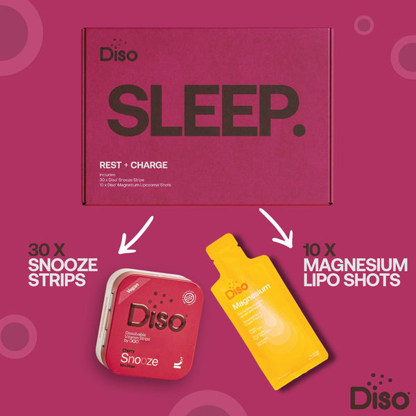 DISO SLEEP Bundle – Lipo Magnesium shots and snooze strips - £35.99