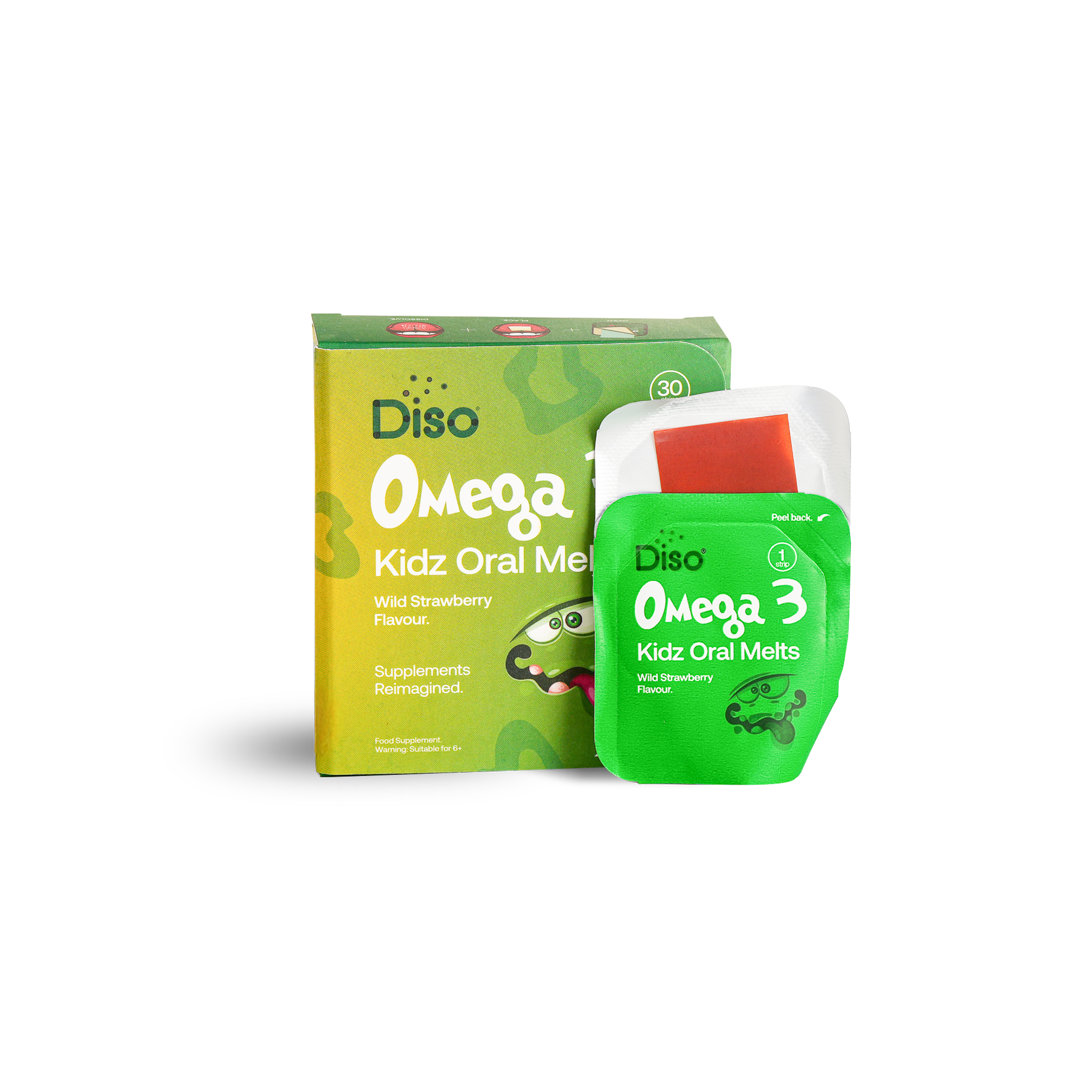 Diso® Kidz Omega 3 Supplement | Strawberry | Brain & Cognitive Development