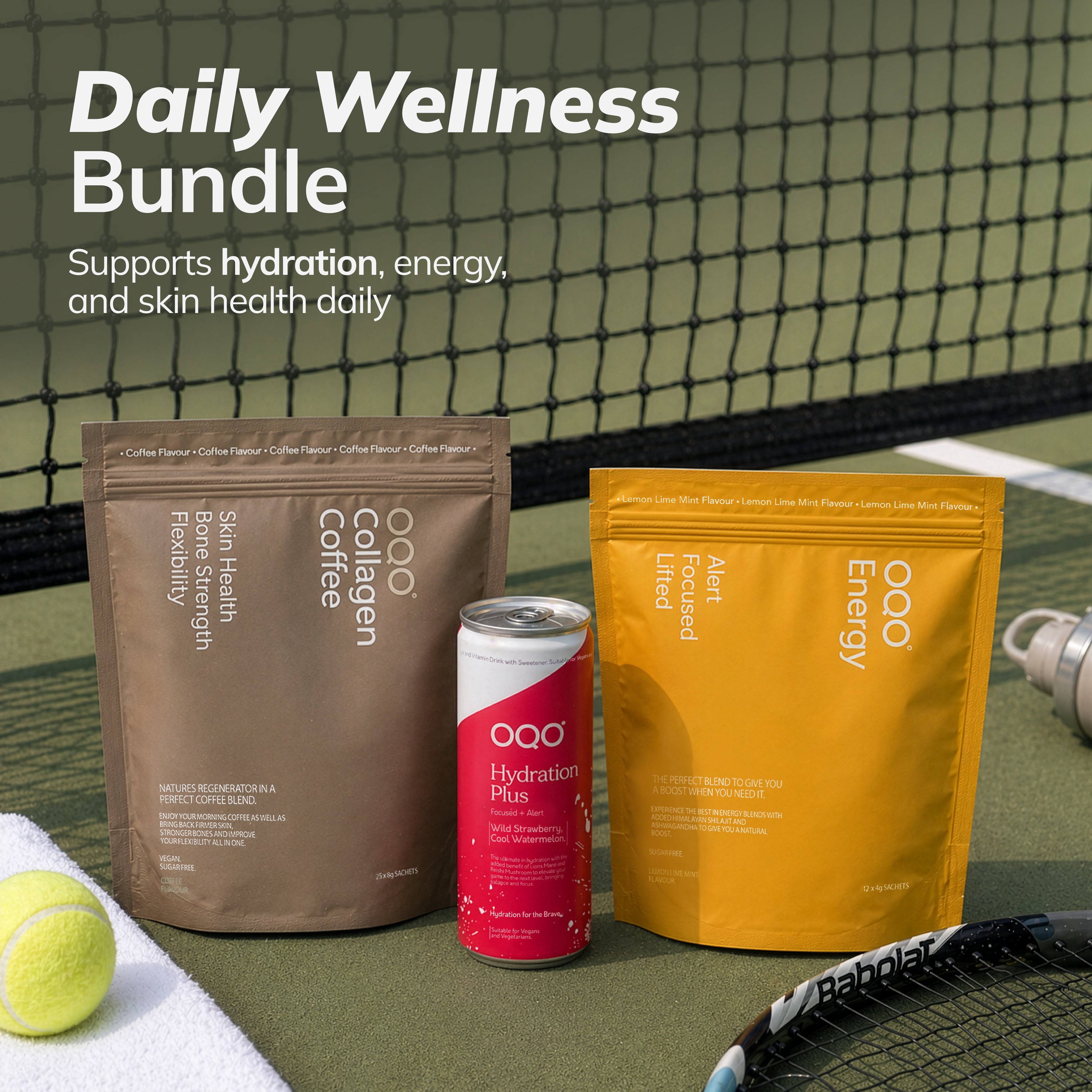 OQO® Daily Wellness Bundle | Hydration, Energy & Beauty Support