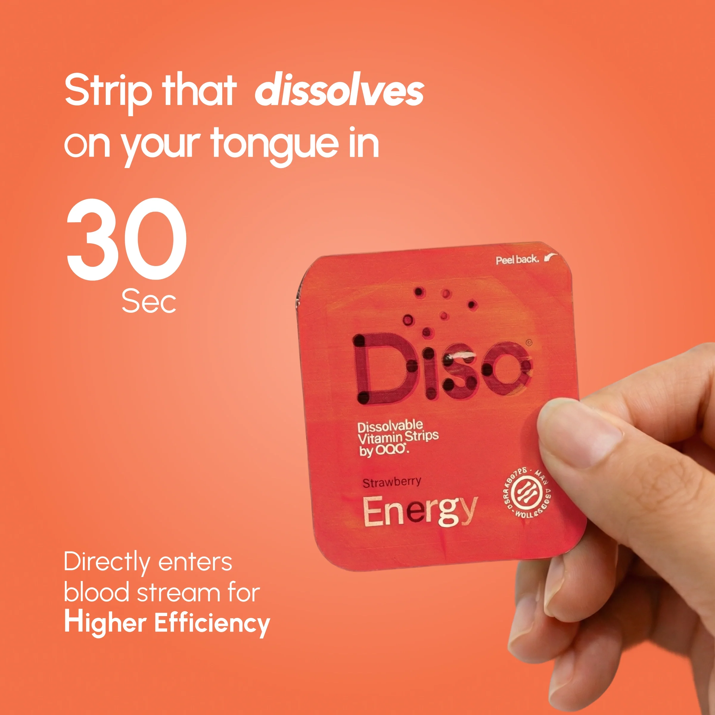 Diso® Dissolvable Strip Supplement | Energy