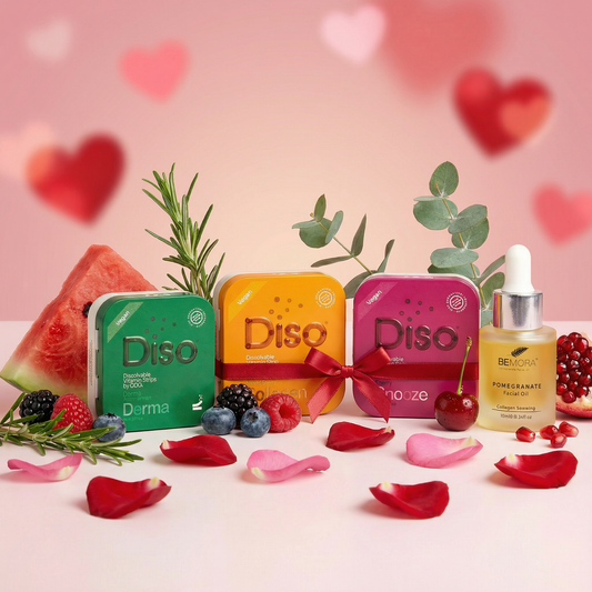Diso® New Year Ultimate Skin Reset Bundle | Glowing Skin | Sleep Support | Collagen Boosting Serum