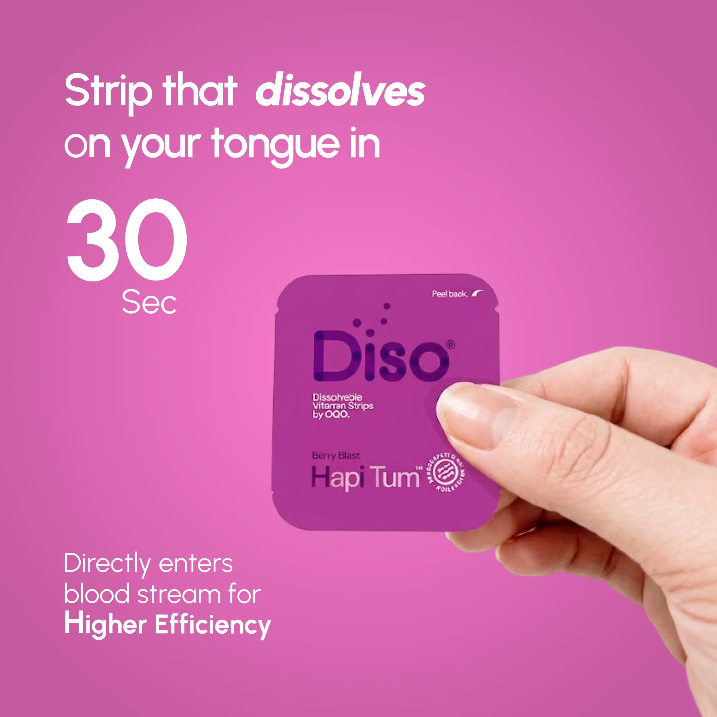 Diso® Dissolvable Strip Supplement | Hapi Tum