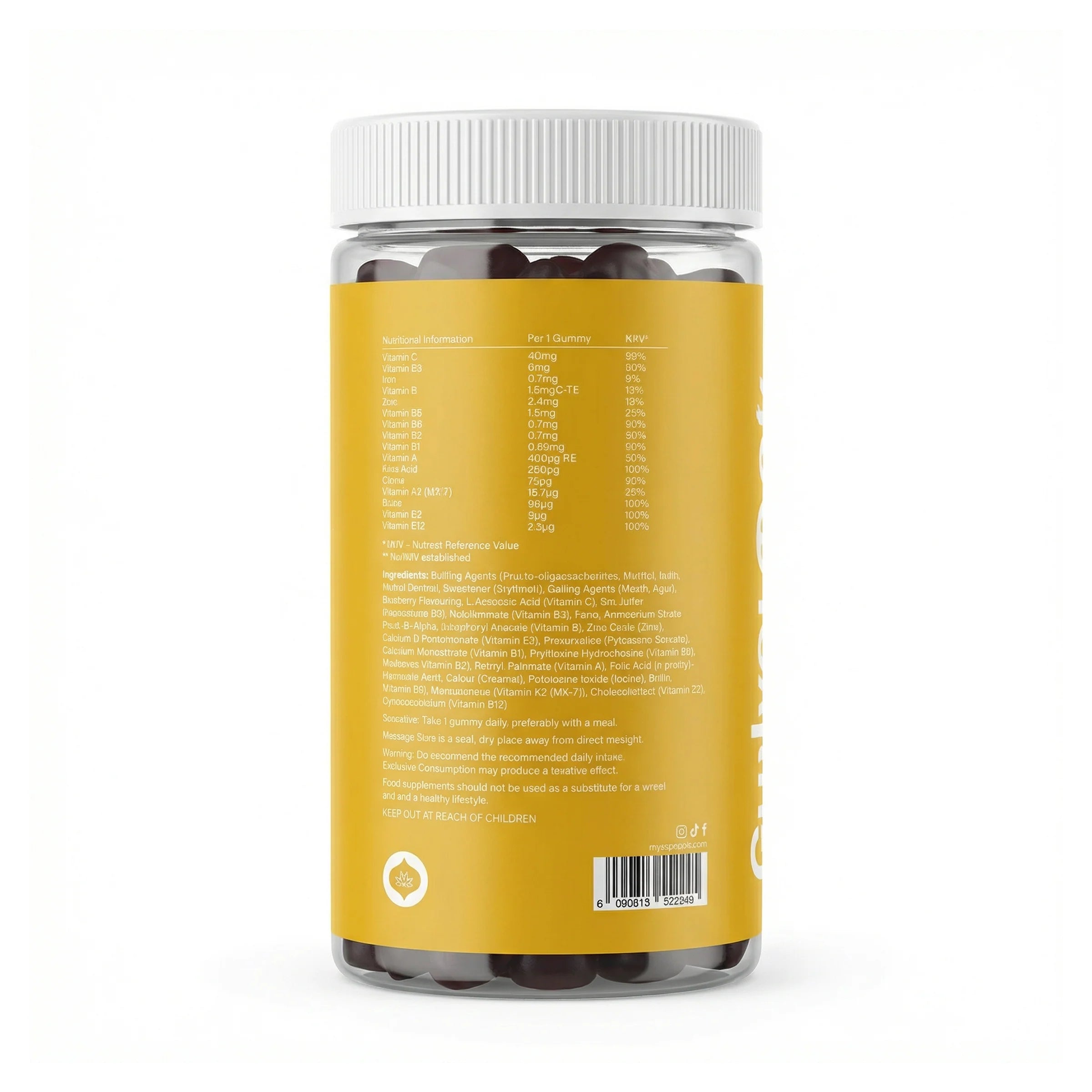 OQO® Kidz Multivitamin Gummies | All Round Wellness | Blueberry