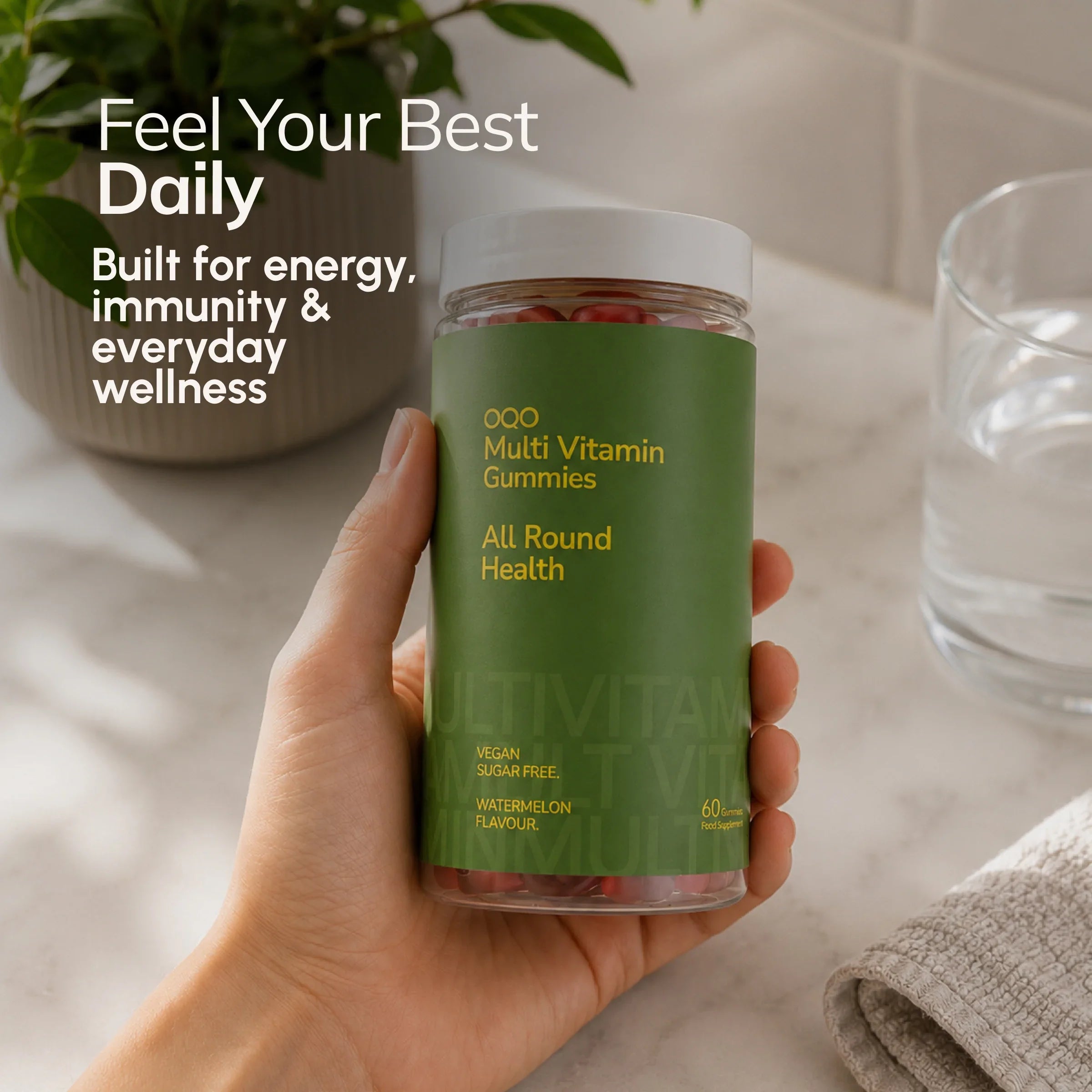 OQO® Multivitamin Gummies | All Round Health | Watermelon