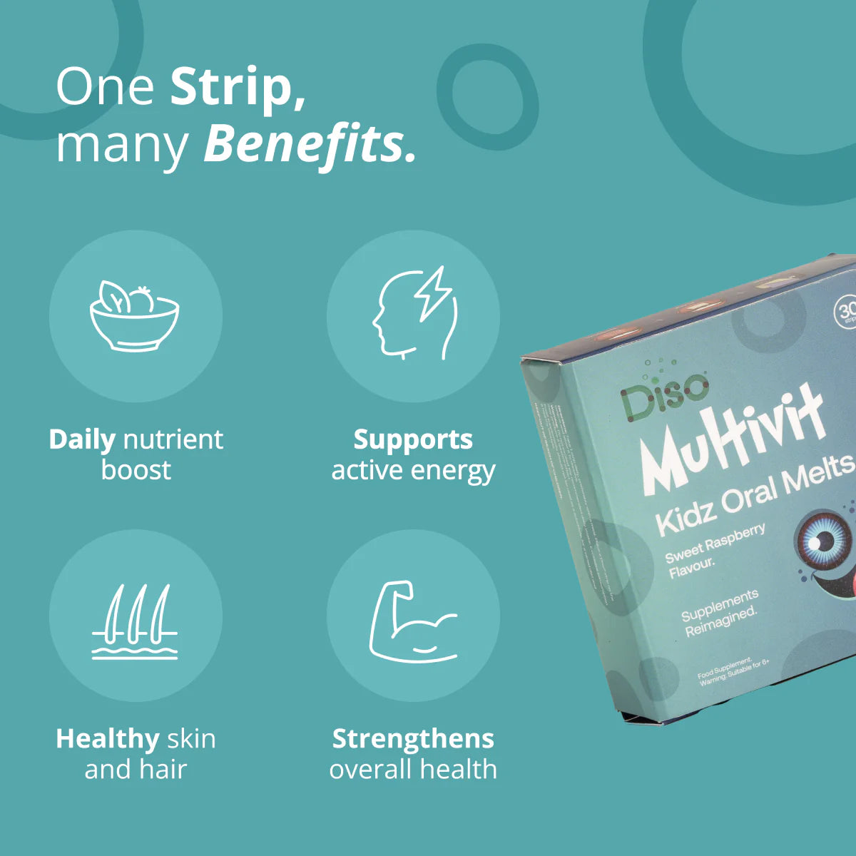 Diso® Kidz Multivitamin Supplement | All Round Wellness | Raspberry