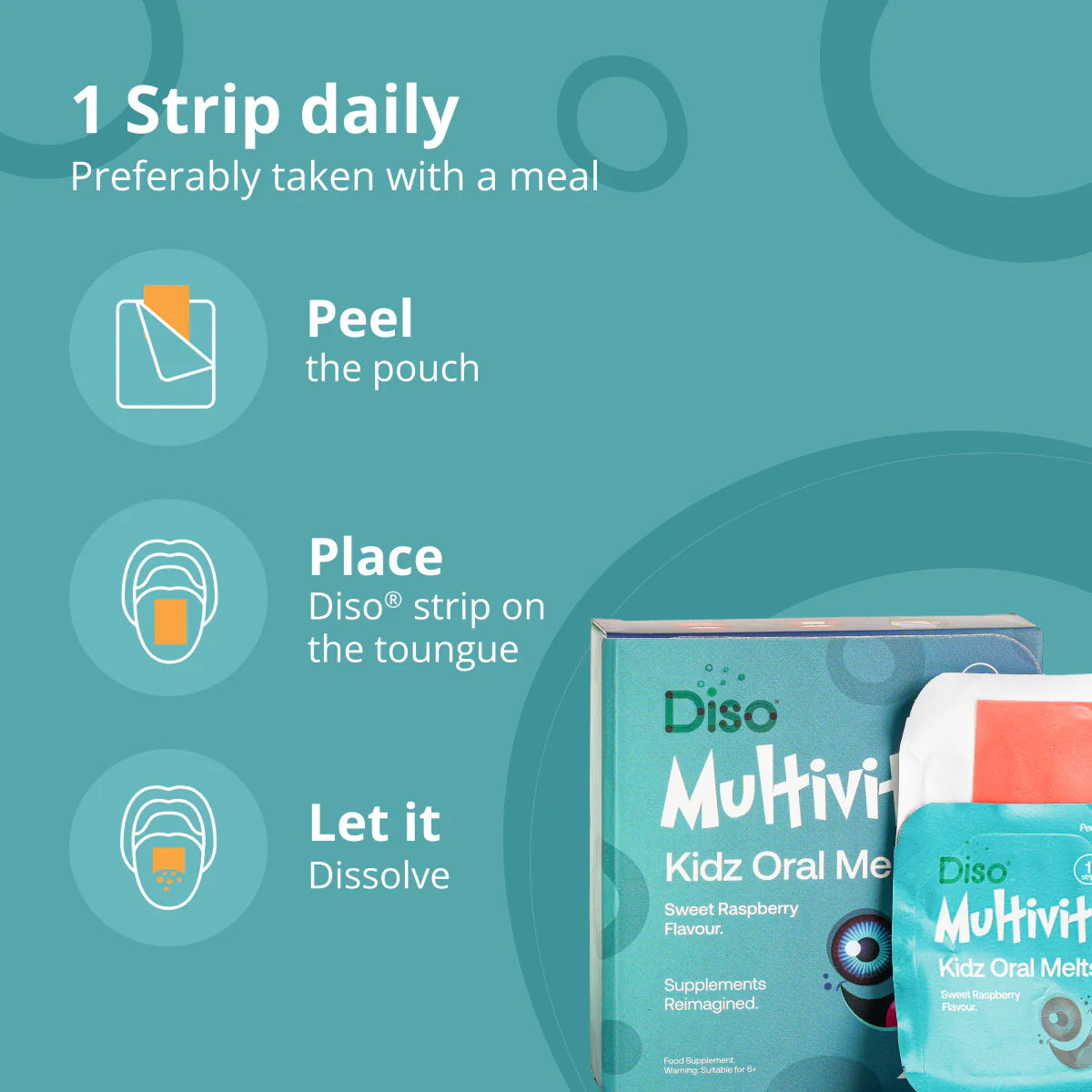 Diso® Kidz Multivitamin Supplement | All Round Wellness | Raspberry