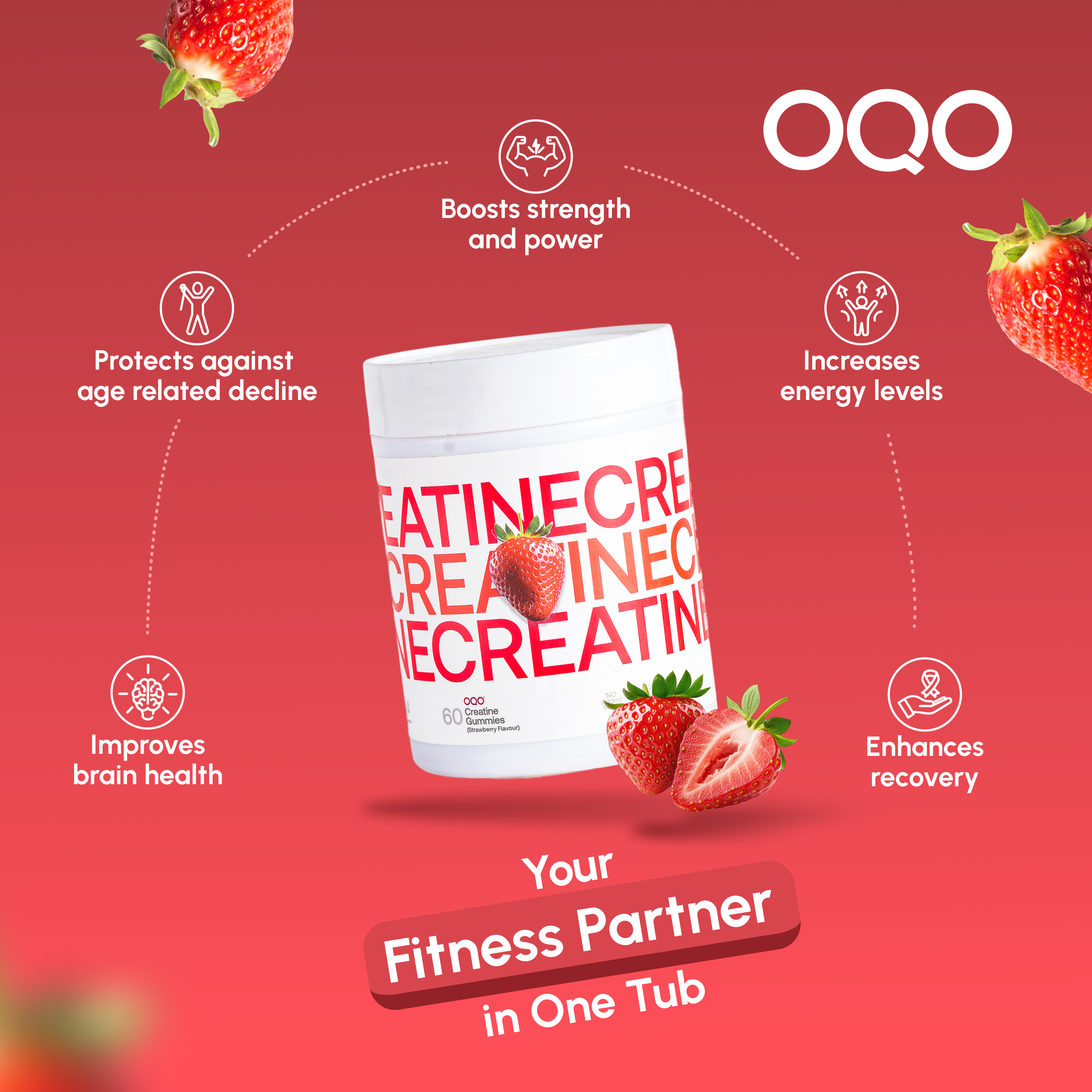 OQO Creatine Gummies – Strength & Performance