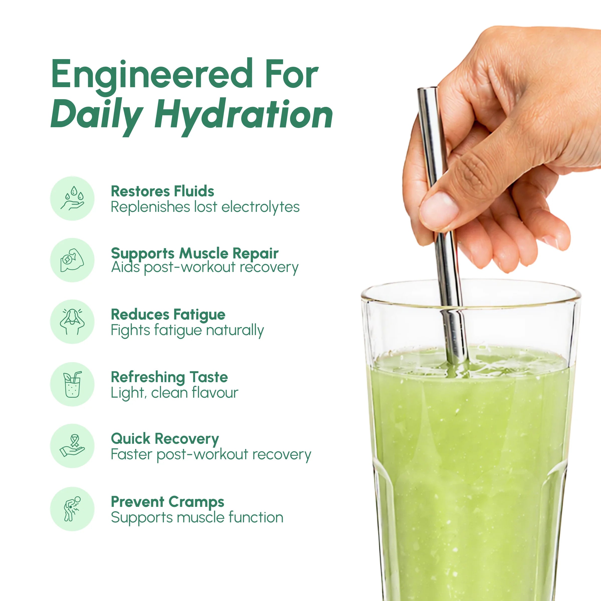 OQO® Hydration Blend | Electrolyte & Hydration | Green Apple