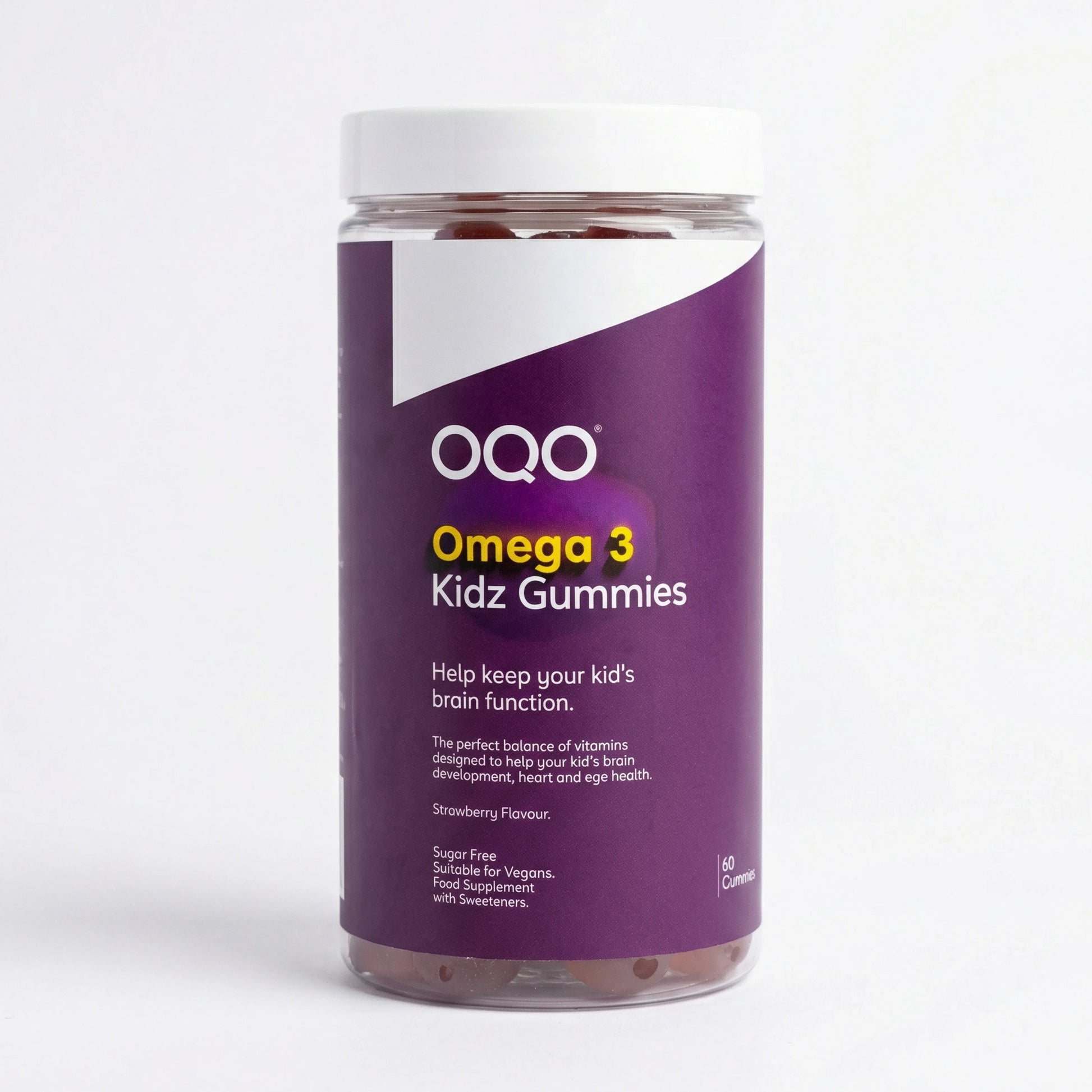 OQO® Kidz Omega 3 Gummies | Brain Function | Strawberry