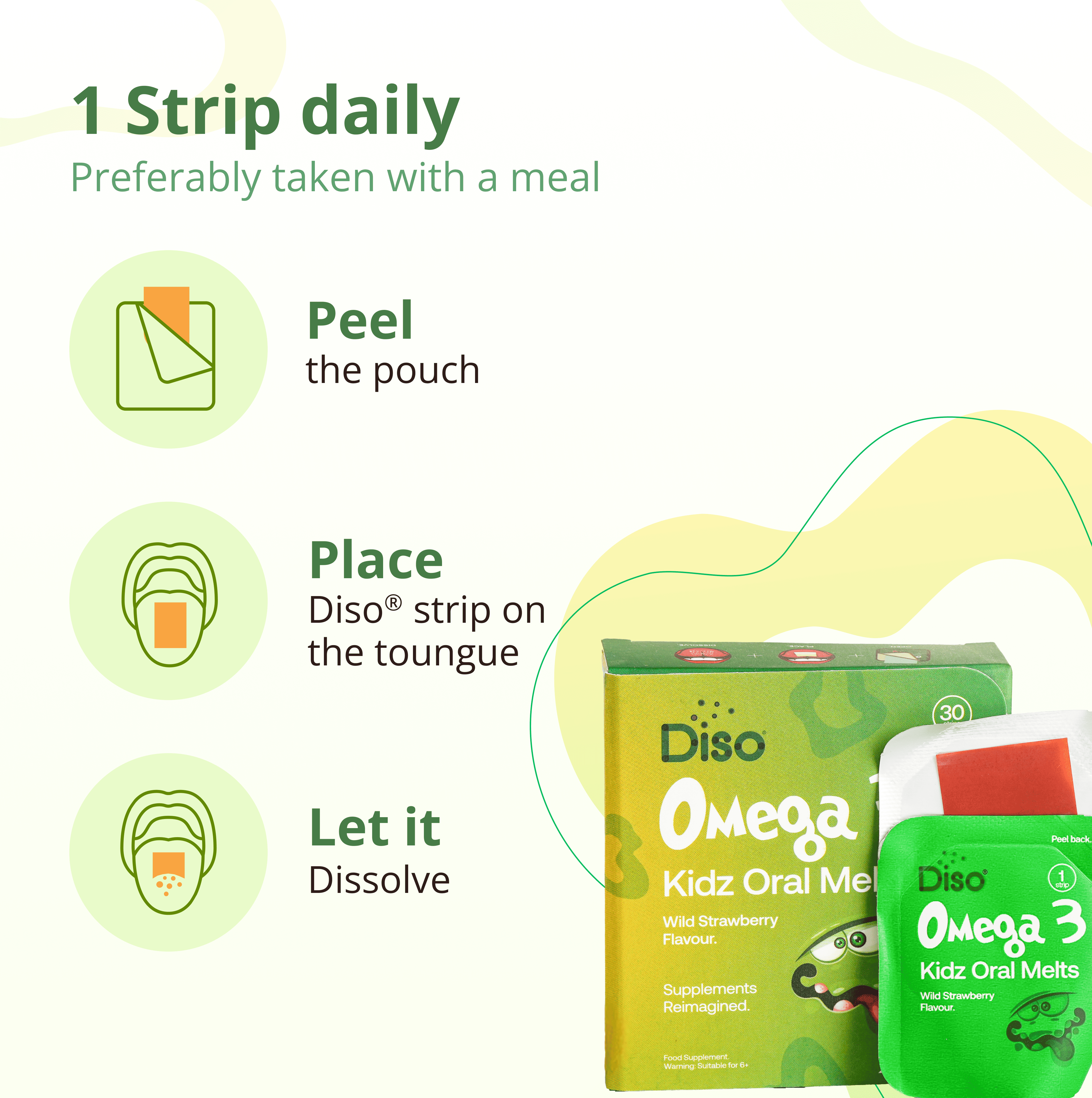 Diso® Kidz Omega 3 Strips