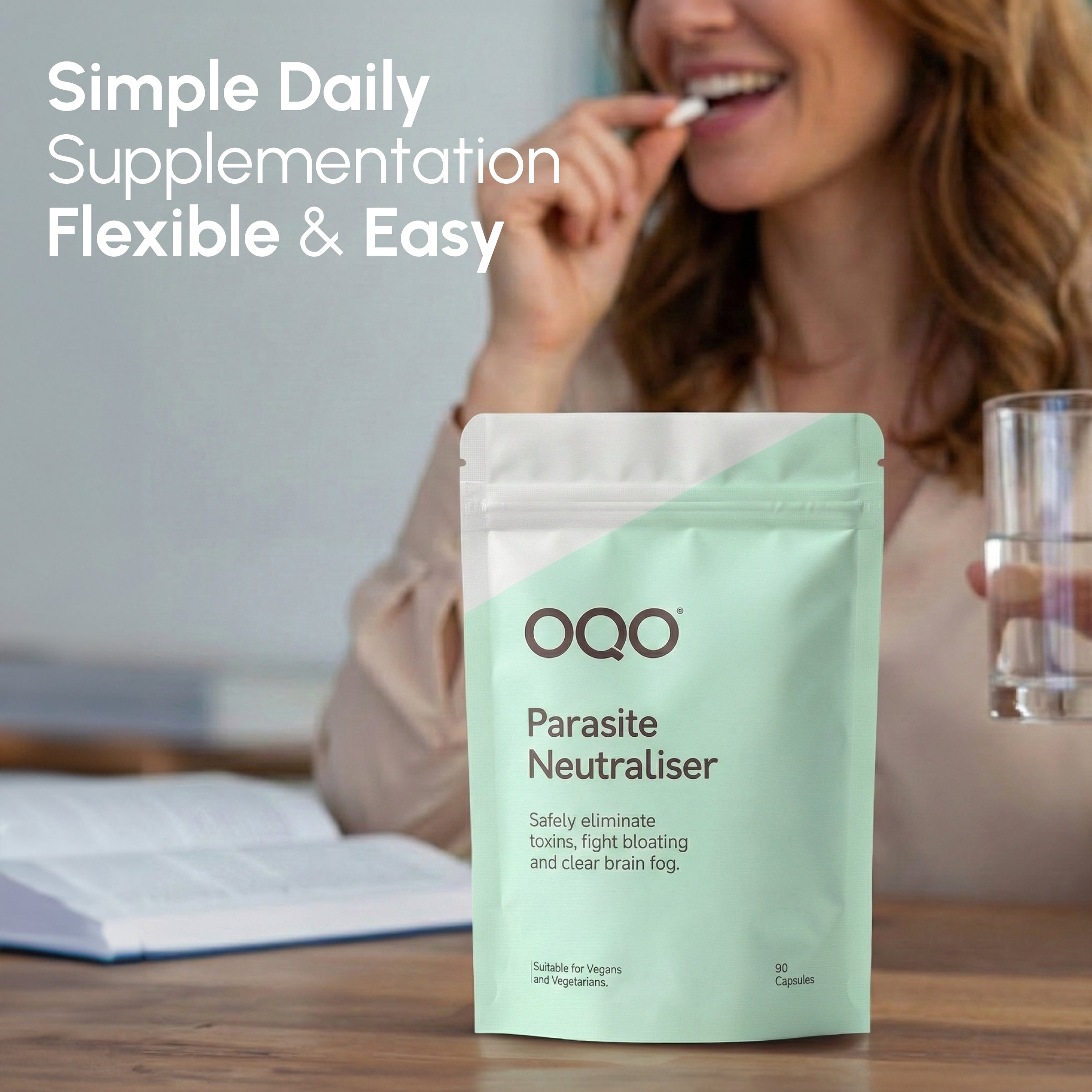OQO® Parasite Cleanse | Digestive & Gut Support | 90 Vegan Capsules