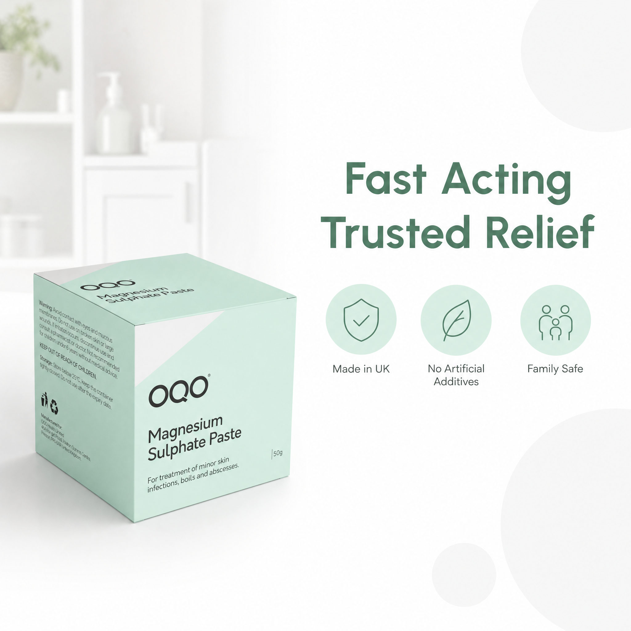 OQO Magnesium Sulphate Paste 50g