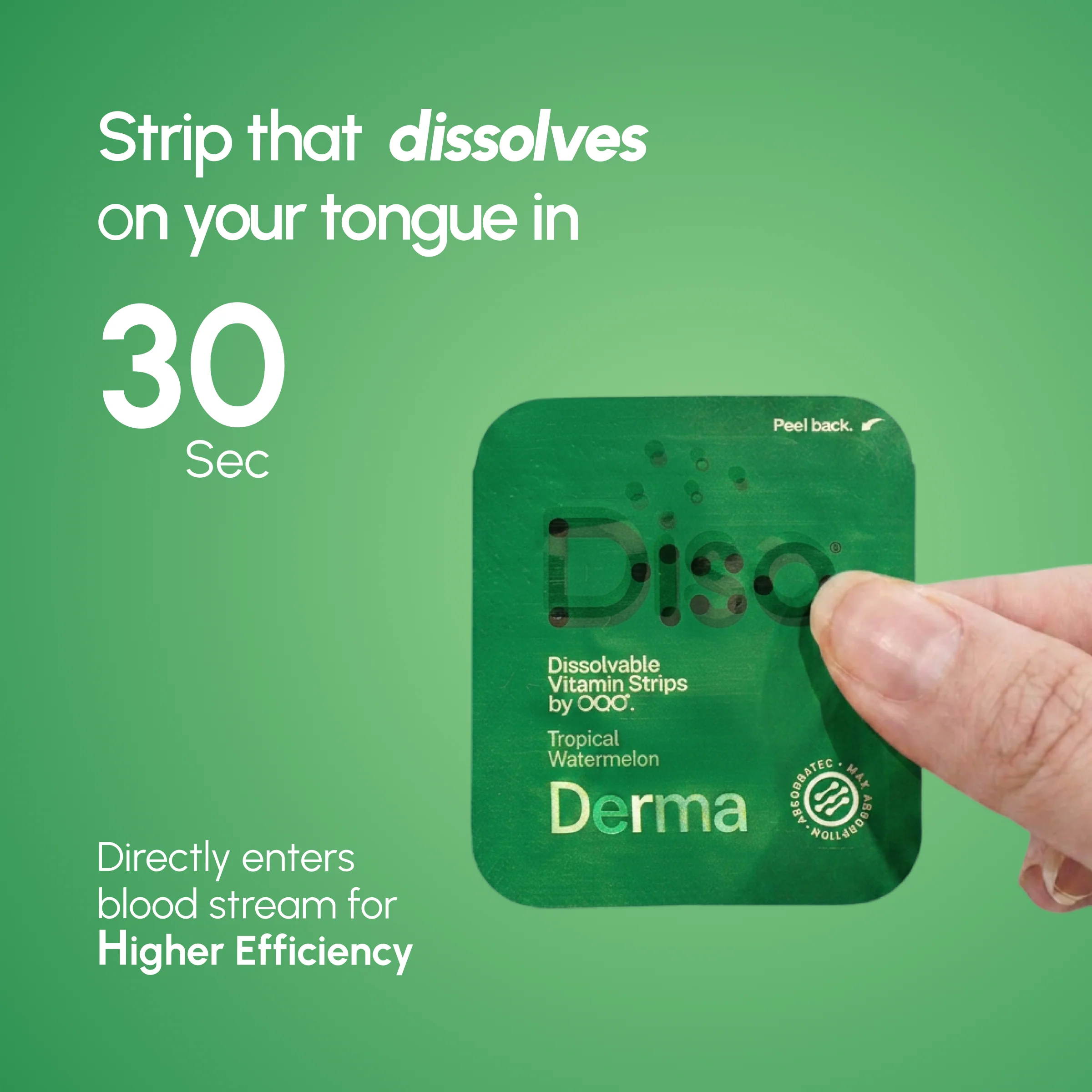 Diso® Dissolvable Strip Supplement | Derma