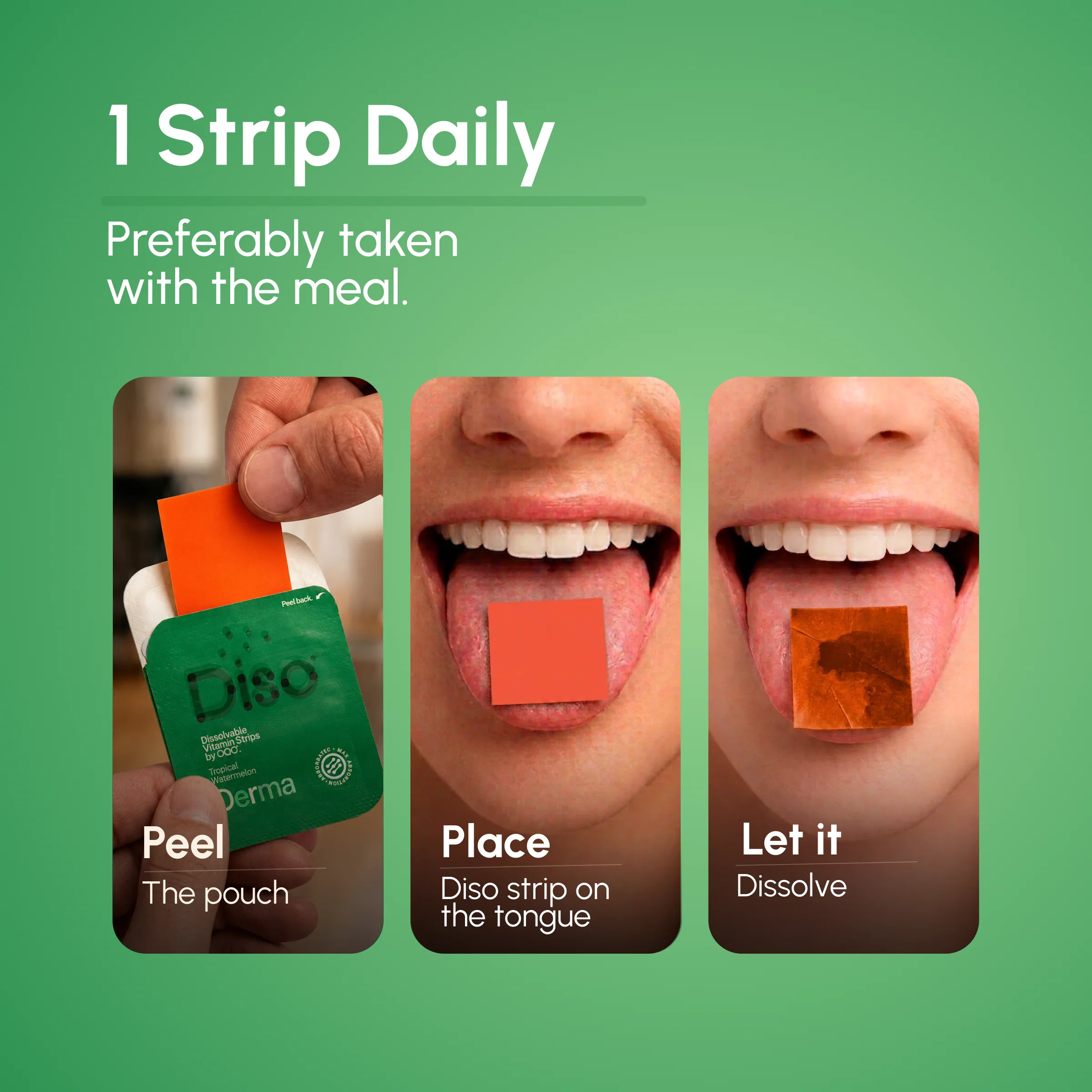 Diso® Dissolvable Strip Supplement | Derma