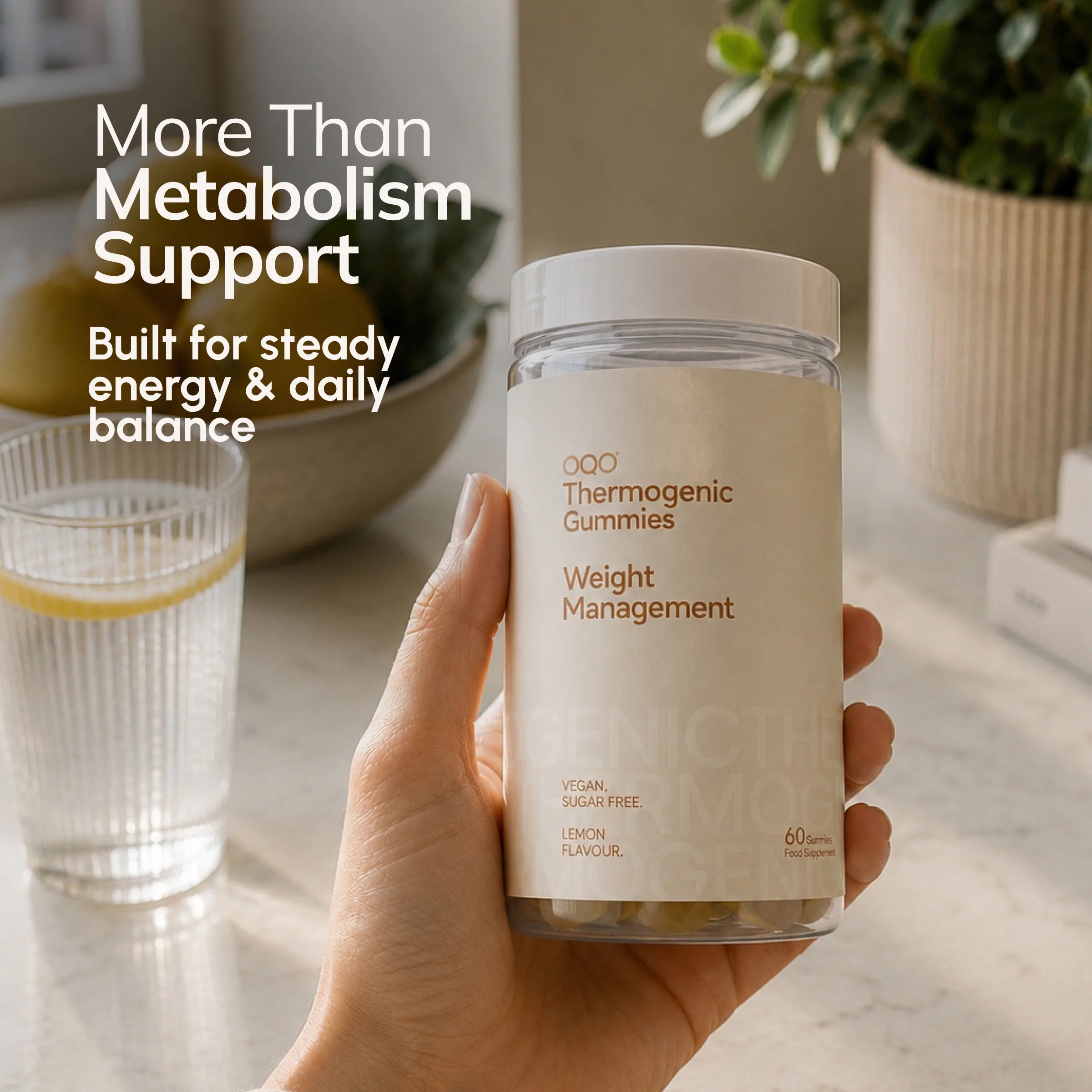 OQO® Thermogenic Gummies | Weight Management | Lemon