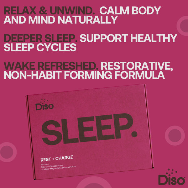 DISO SLEEP Bundle – Lipo Magnesium shots and snooze strips - £35.99
