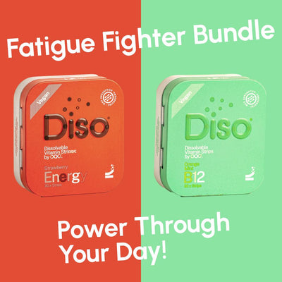 DISO Fatigue Fighter Duo – Energy + B12 Vitamin Oral Strips Bundle