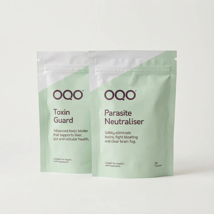 OQO® Gut Reset Duo | Parasite Neutraliser & Toxin Guard Capsules | 90 Capsules
