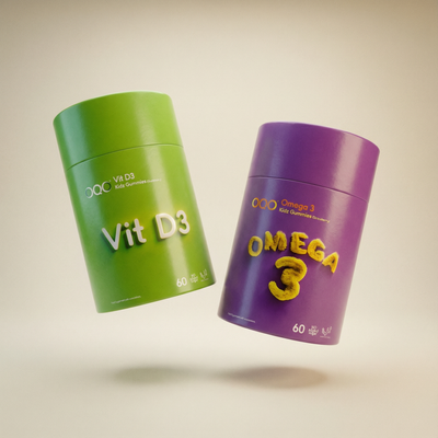 OQO Kids Vitamin Bundle 2 | Omega 3 & Vit D3